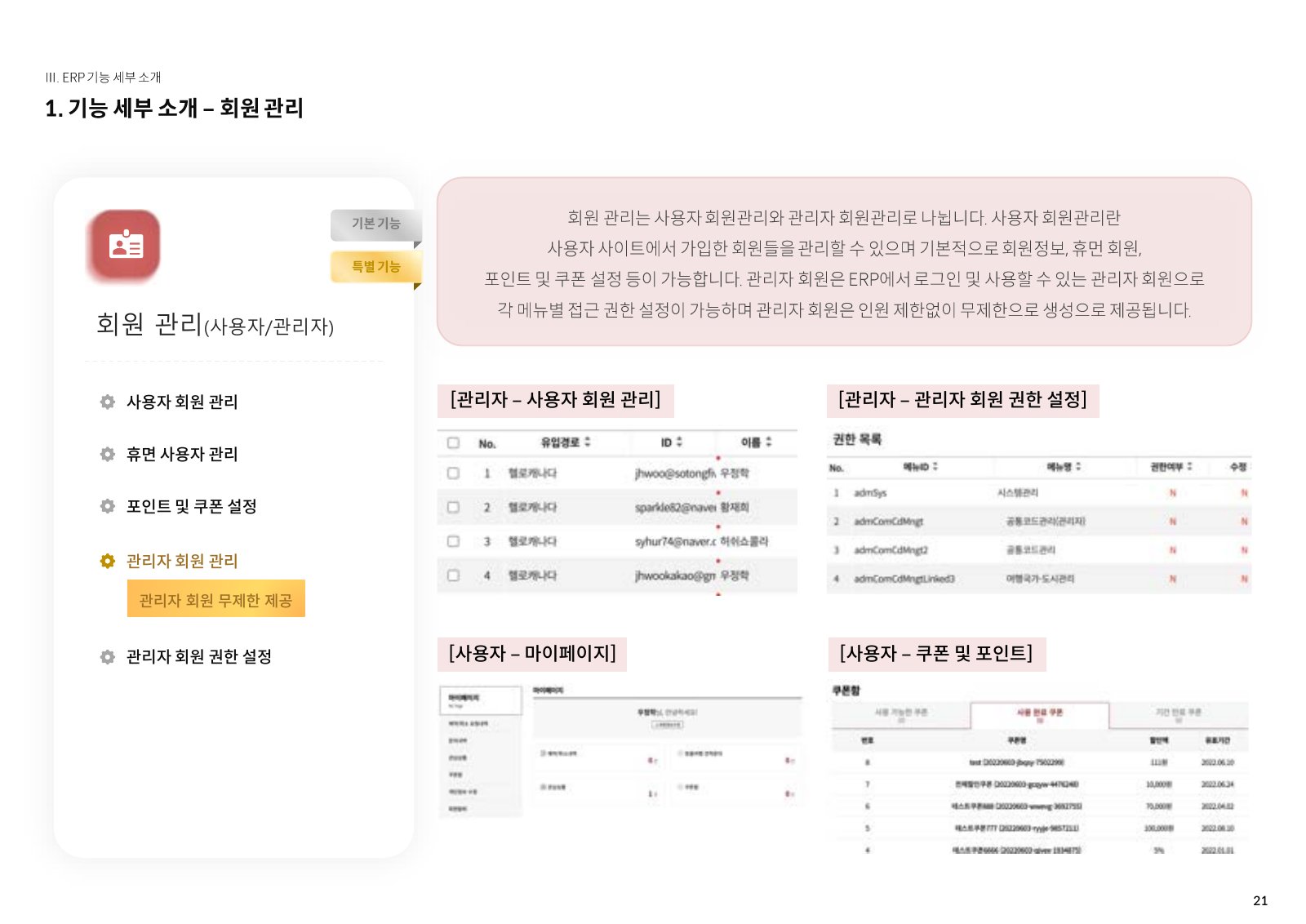 솔루션 소개서 21페이지